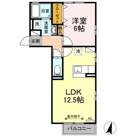 コモド伊勢崎の間取り