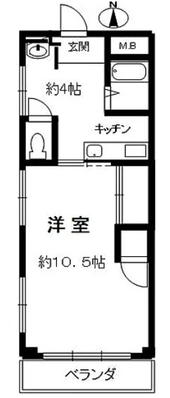 神戸市東灘区御影３丁目の賃貸マンションの間取り