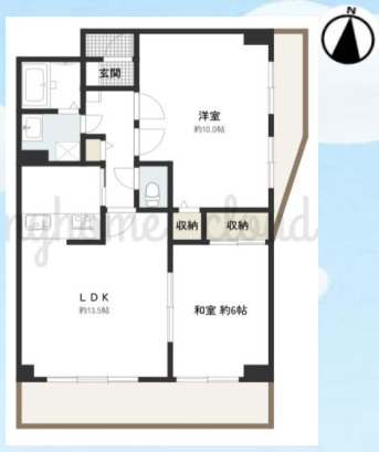 ファミール入間  中古マンション 5階の間取り