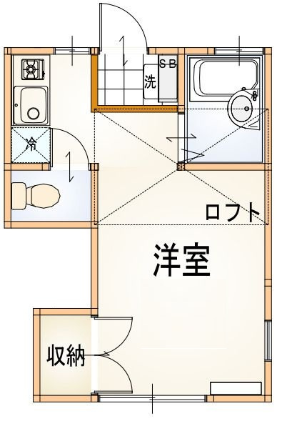 ルーミー東大井の間取り|間取りです。