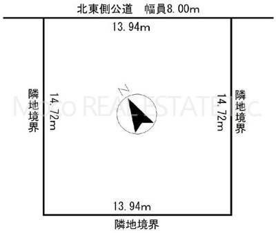 【区画図】 | 北見市小泉中古住宅