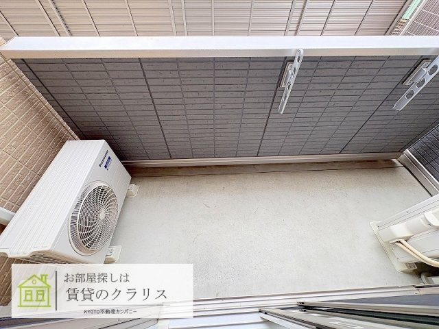 ベルフィールド西京極 西棟のバルコニー