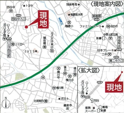 『八王子市新築戸建て』八王子市泉町1213-1【仲介手数料無料】　２７期の地図|～仲介手数料無料☆八王子ひなた不動産～八王子市泉町　新築戸建て
