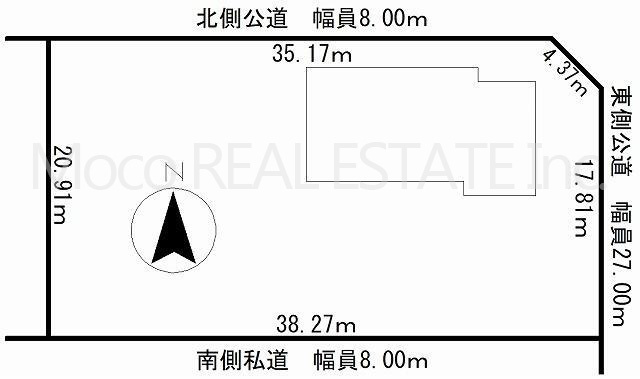 【区画図】 | 北見市美山町中古住宅