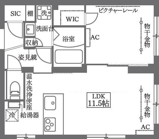 ＣＯＣＯＣＵＢＥ大森本町の間取り|間取りです。