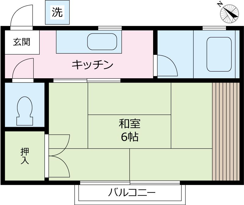 桜ハイムの間取り