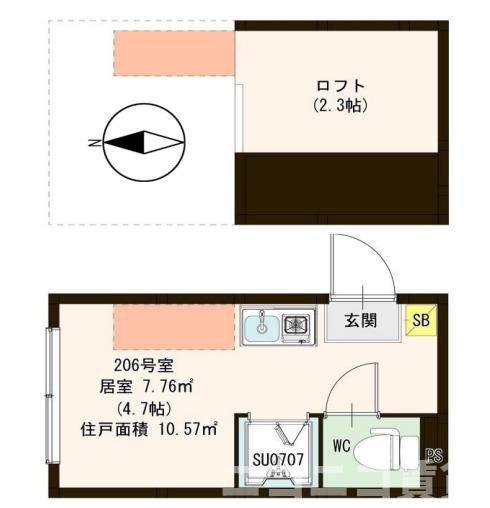 【間取り】 | ハーモニーテラス新小岩Ⅱ