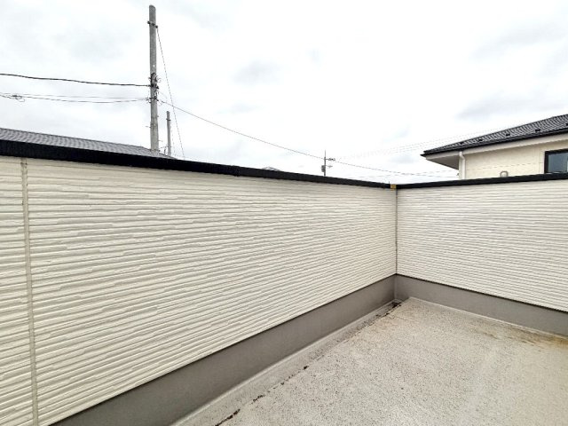 所沢市下安松　新築一戸建　武蔵野線　東所沢のバルコニー|2F南側約5.2帖洋室バルコニーでございます。
