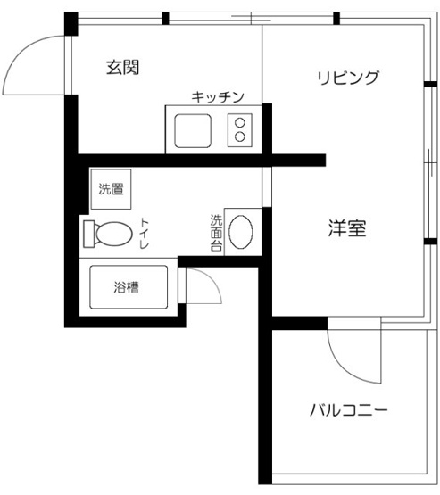 【間取り】 | Ｍｏｎ－ｎａｋａ　Ａｐａｒｔｍｅｎｔ　Ｔｅｒｒａｃｅ