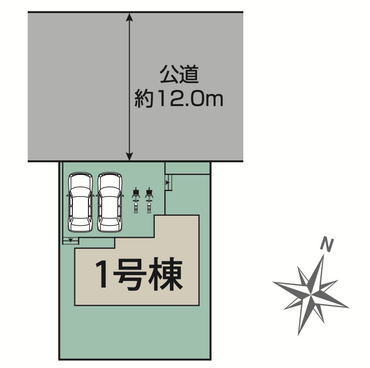 『八王子市新築戸建て』八王子市北野台2-19-16【仲介手数料無料】の区画図|～仲介手数料無料☆八王子ひなた不動産～八王子市北野台　新築戸建て