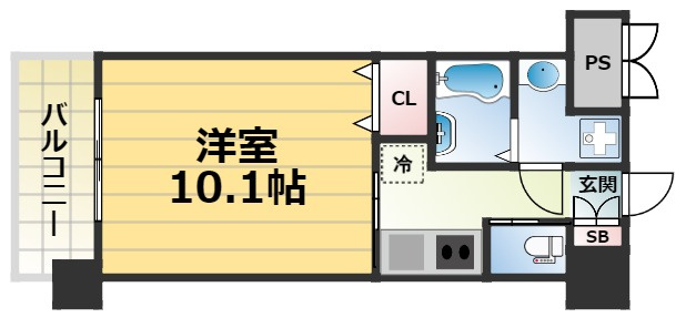 フォレストグレイス深江橋Ⅱの間取り