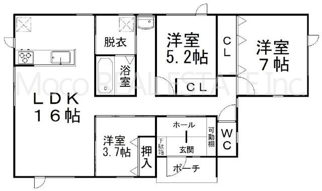【間取り】 | 北見市春光町中古住宅