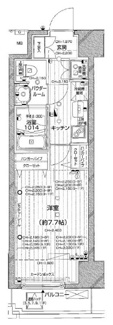 【間取り】 | パレステュディオ渋谷本町 | 間取りです。