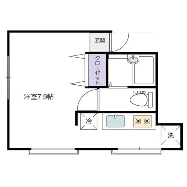島崎工務店アパートの間取り|間取りです。