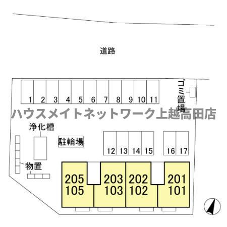シェノン子安の区画図|配置図