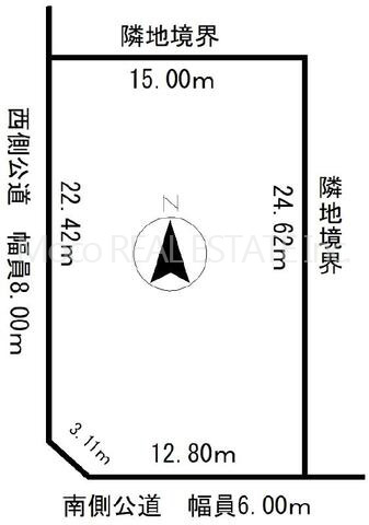 【区画図】 | 北見市常盤町中古住宅