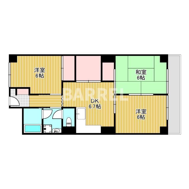 日商岩井マンションの間取り