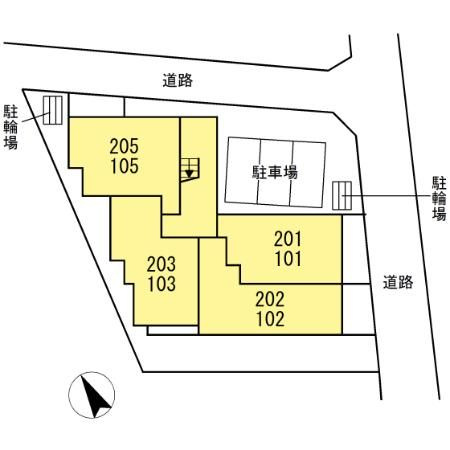 Casa Biancaの区画図