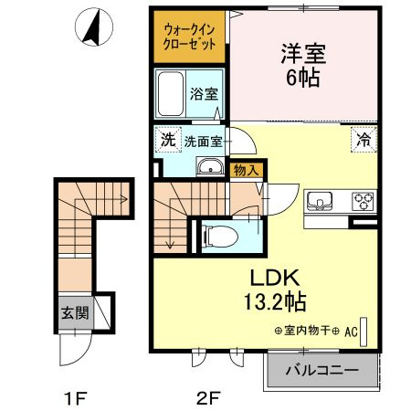 BLESS港南台の間取り