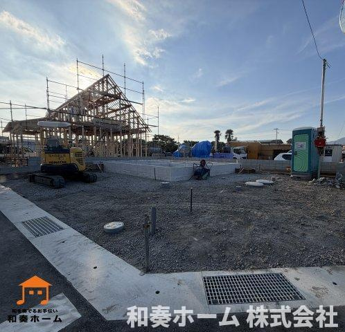 クレイドルガーデン北島町新喜来第2の前面道路含む現地写真