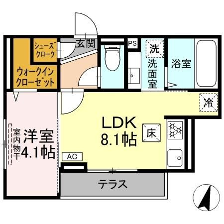 D Paina弘明寺Ⅱの間取り
