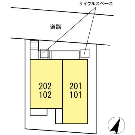 ヒルズ綱島の区画図