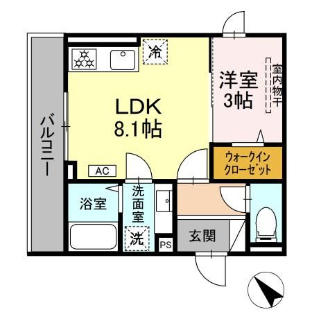 D Paina西寺尾の間取り