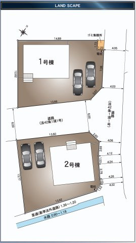 クレイドルガーデン北島町新喜来第2の区画図