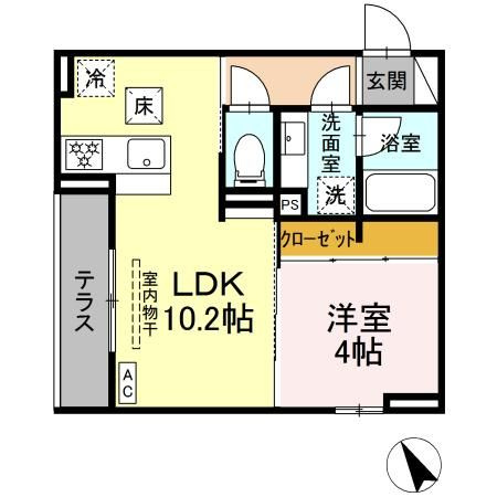 D'Bless和田町の間取り