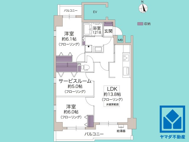 アーバンヴィレッジ西宮の間取り