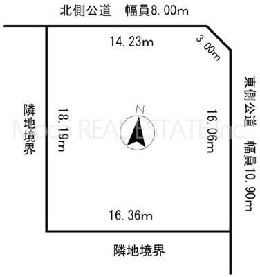 【区画図】 | 北見市錦町中古住宅