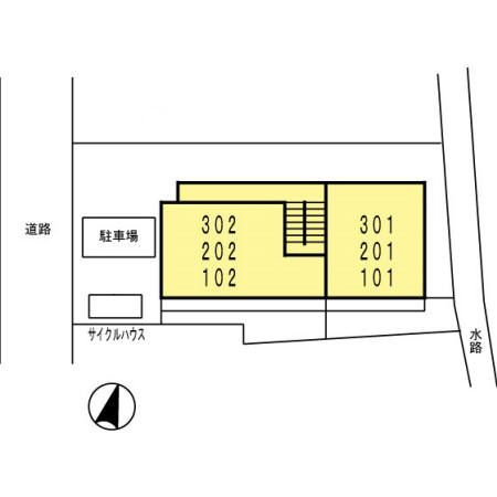 ドルチェ伊勢町の区画図