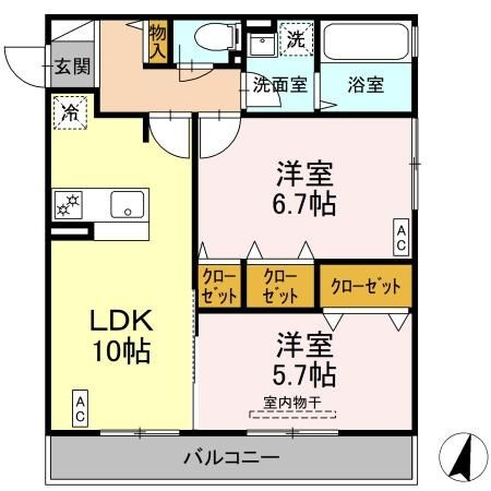 ドルチェ伊勢町の間取り
