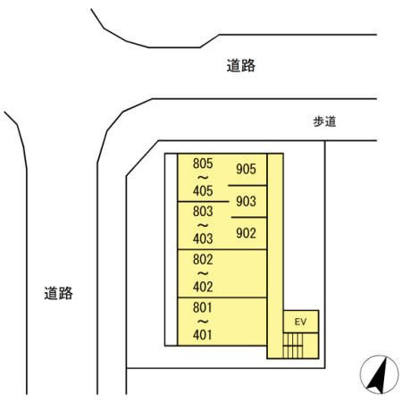 Gran Crabの区画図
