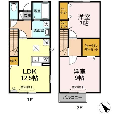 ディアコート大倉山の間取り