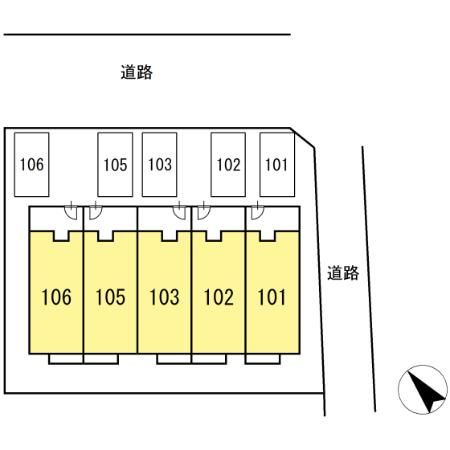 ディアコート大倉山の区画図