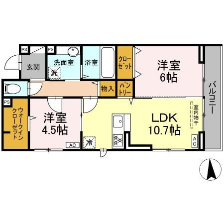 Hestiaの間取り