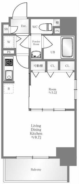 レオンコンフォート北浜の間取り