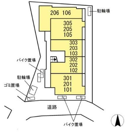 セレスティア西寺尾　Ⅰの区画図