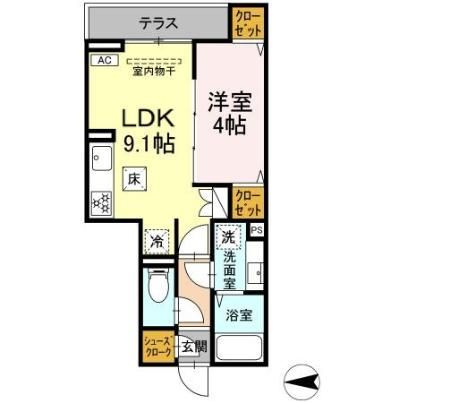 セレスティア西寺尾　Ⅰの間取り