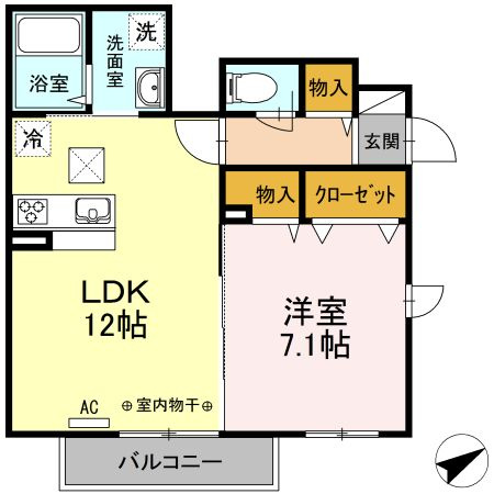 カーサ　デ　白楽の間取り