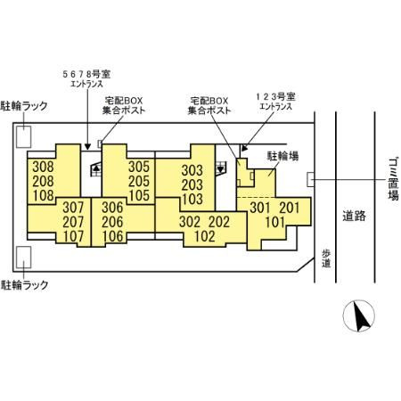 シェーンブルーメ横浜の区画図
