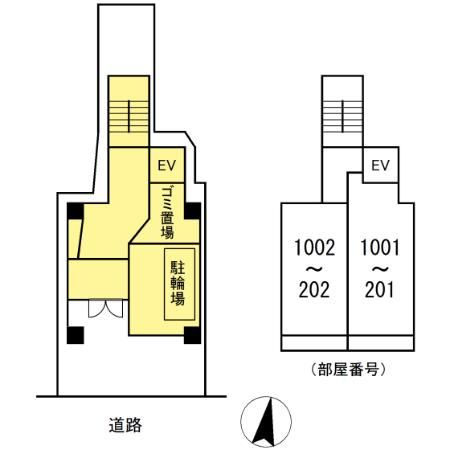 UTステージ横浜吉野町の区画図