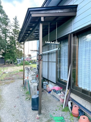 【その他】 | 大仙市四ツ屋字前田　戸建て | 【現況販売】物件南側の物干しスペースです。