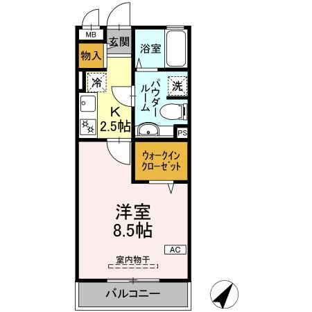 サニーフラット三ツ沢の間取り