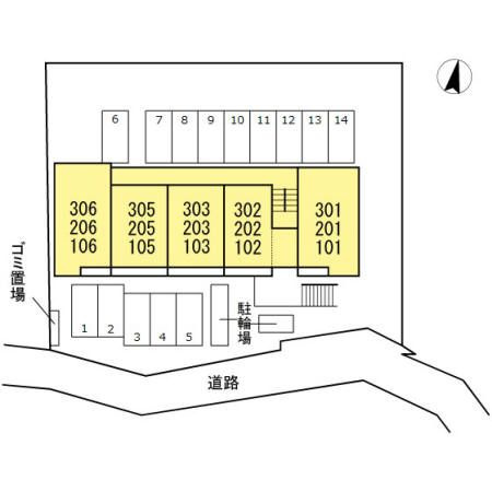 サーフィスポート　滝の川　Ⅰの区画図