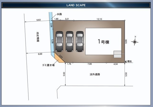 クレイドルガーデン上板町椎本第2の区画図