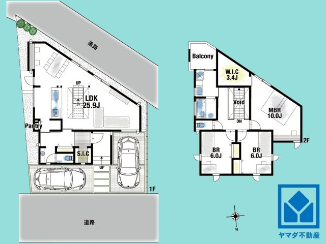 西宮市能登町の間取り