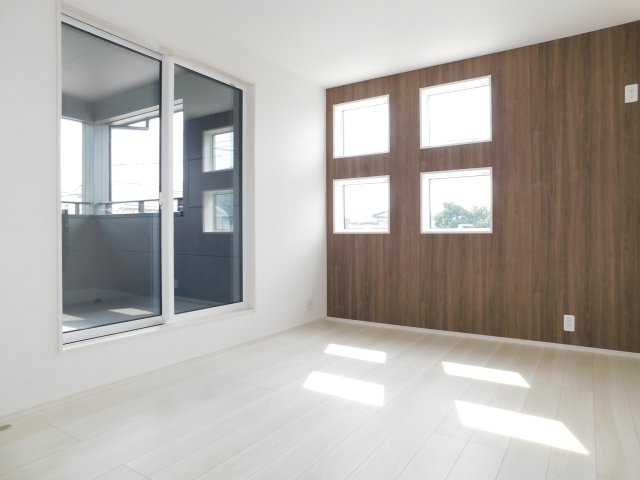 名古屋市緑区藤塚１丁目の新築一戸建の洋室|◇洋室◇　　南面で明るい洋室６.０帖　全居室収納完備！　バルコニー利用可♪