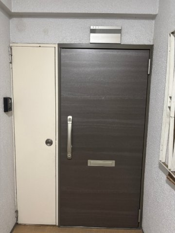 湯島ハイタウンＢ棟の玄関